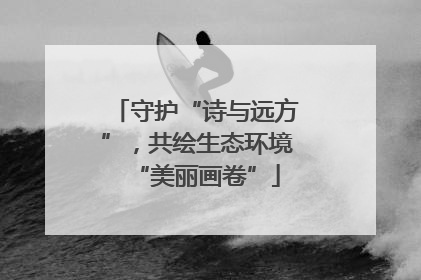守护“诗与远方”，共绘生态环境“美丽画卷”