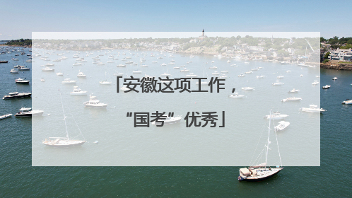 安徽这项工作，“国考”优秀
