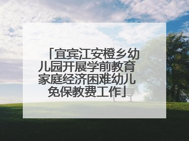 宜宾江安橙乡幼儿园开展学前教育家庭经济困难幼儿免保教费工作
