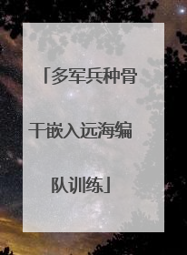 多军兵种骨干嵌入远海编队训练
