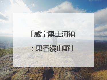 威宁黑土河镇：果香漫山野