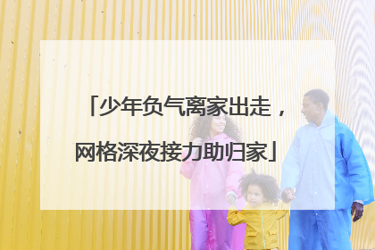 少年负气离家出走，网格深夜接力助归家