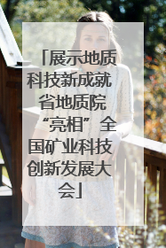 展示地质科技新成就 省地质院“亮相”全国矿业科技创新发展大会