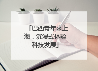 巴西青年来上海，沉浸式体验科技发展