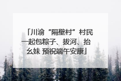 川渝“隔壁村”村民一起包粽子、拔河、抬幺妹 预祝端午安康