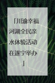 川渝幸福河湖全民亲水体验活动在遂宁举办