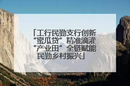 工行民勤支行创新“蜜瓜贷”精准滴灌“产业田”全链赋能民勤乡村振兴