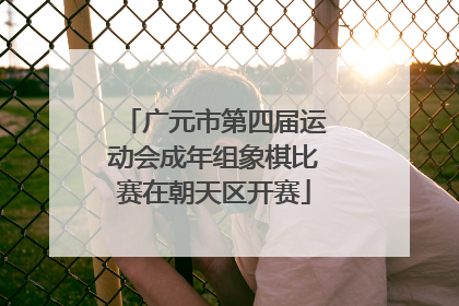 广元市第四届运动会成年组象棋比赛在朝天区开赛