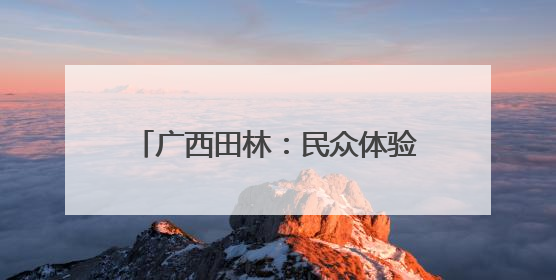 广西田林：民众体验非遗 感受文化魅力