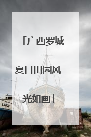 广西罗城夏日田园风光如画