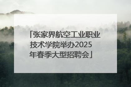 张家界航空工业职业技术学院举办2025年春季大型招聘会
