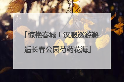 惊艳春城！汉服巡游邂逅长春公园芍药花海