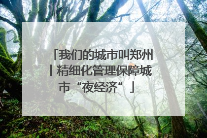 我们的城市叫郑州丨精细化管理保障城市“夜经济”