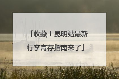 收藏！昆明站最新行李寄存指南来了