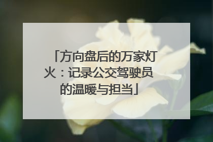 方向盘后的万家灯火：记录公交驾驶员的温暖与担当