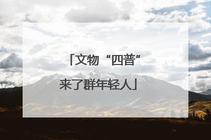 文物“四普”来了群年轻人