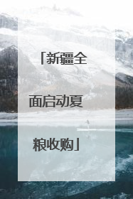 新疆全面启动夏粮收购