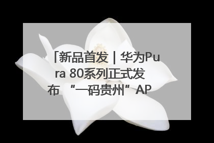 新品首发｜华为Pura 80系列正式发布 “一码贵州”APP抢先开售！
