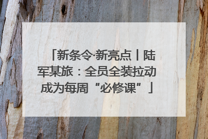 新条令·新亮点丨陆军某旅：全员全装拉动成为每周“必修课”