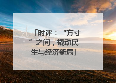 时评：“方寸”之间，撬动民生与经济新局