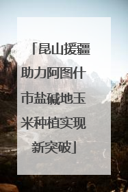 昆山援疆助力阿图什市盐碱地玉米种植实现新突破