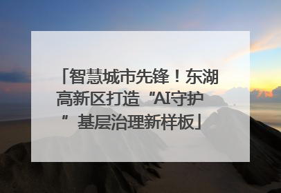 智慧城市先锋！东湖高新区打造“AI守护”基层治理新样板
