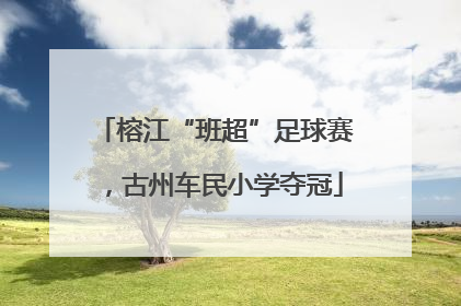 榕江“班超”足球赛，古州车民小学夺冠