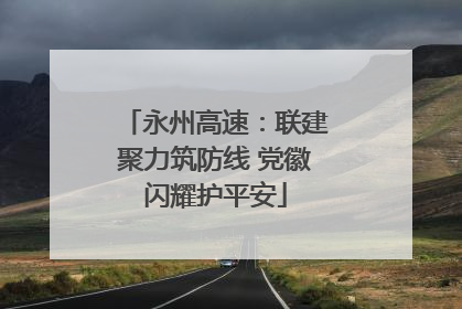 永州高速：联建聚力筑防线 党徽闪耀护平安