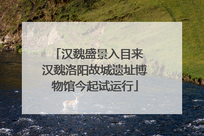 汉魏盛景入目来 汉魏洛阳故城遗址博物馆今起试运行
