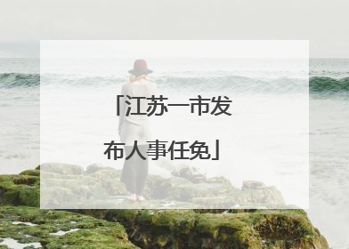 江苏一市发布人事任免