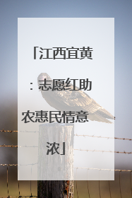 江西宜黄：志愿红助农惠民情意浓