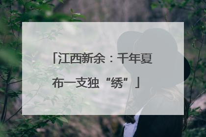 江西新余：千年夏布一支独“绣”