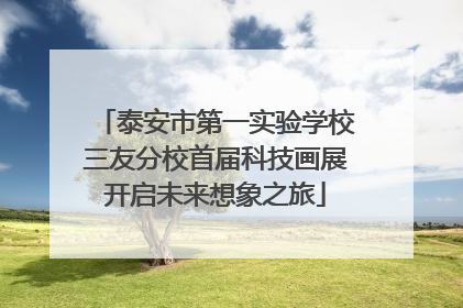 泰安市第一实验学校三友分校首届科技画展开启未来想象之旅