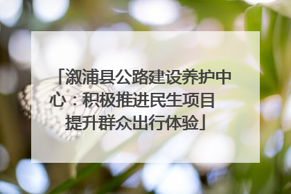 溆浦县公路建设养护中心：积极推进民生项目 提升群众出行体验
