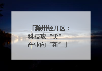 滁州经开区：科技攻“尖” 产业向“新”
