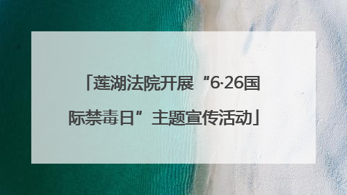 莲湖法院开展“6·26国际禁毒日”主题宣传活动