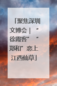 聚焦深圳文博会｜“徐霞客”“郑和”恋上江西仙草