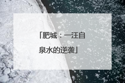 肥城：一汪自泉水的逆袭