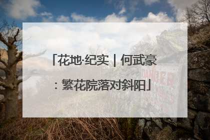 花地·纪实｜何武豪：繁花院落对斜阳