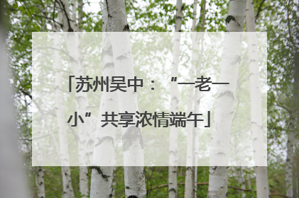 苏州吴中：“一老一小”共享浓情端午