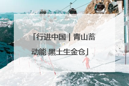 行进中国｜青山蓄动能 黑土生金仓