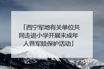 西宁军地有关单位共同走进小学开展未成年人暨军娃保护活动