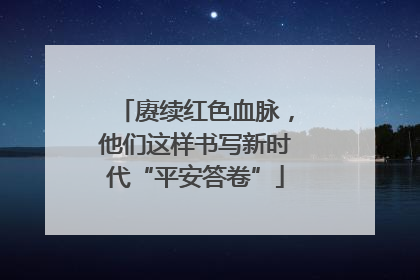 赓续红色血脉，他们这样书写新时代“平安答卷”