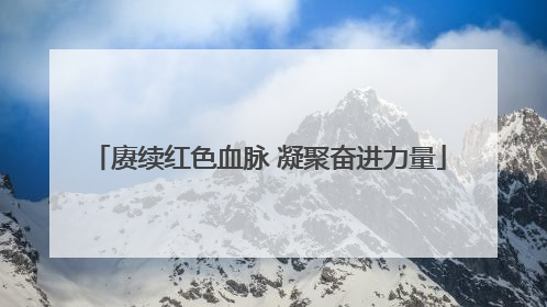 赓续红色血脉 凝聚奋进力量