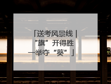 送考风景线｜“旗”开得胜 一举夺“葵”