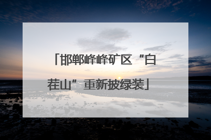 邯郸峰峰矿区“白茬山”重新披绿装