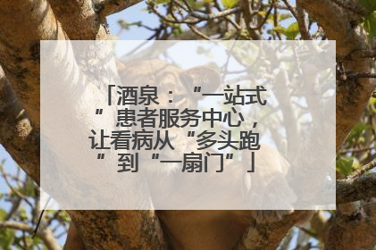 酒泉：“一站式”患者服务中心，让看病从“多头跑”到“一扇门”