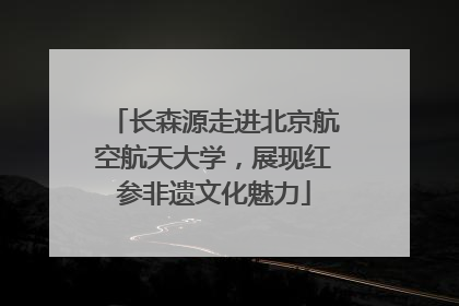 长森源走进北京航空航天大学，展现红参非遗文化魅力