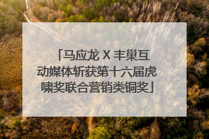 马应龙 X 丰巢互动媒体斩获第十六届虎啸奖联合营销类铜奖