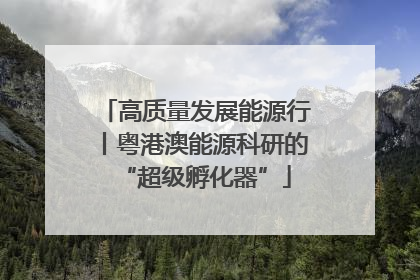 高质量发展能源行丨粤港澳能源科研的“超级孵化器”